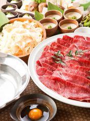 料理メニュー写真&nbsp;◆◇◆　しゃぶしゃぶorすき焼き　◆◇◆【飲み放題付】牛肉食べ放題コース