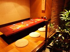 一番奥の静かな半個室です。