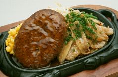 香味豚トロ鉄板焼＆バーグ