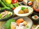 コースの料理は個人盛り