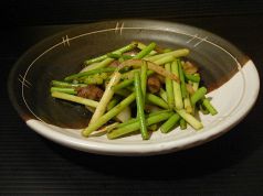 料理メニュー写真&nbsp;ニンニクの芽＆砂肝炒め