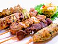 料理メニュー写真&nbsp;焼鳥盛り合せ(ねぎま2本/特製つくね/鶏皮/砂肝)