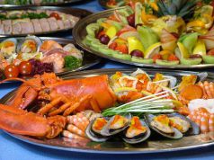 料理メニュー写真 和食オードブル 季節の野菜と魚介のタルタールサラダ