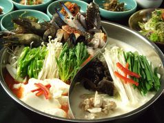 料理メニュー写真&nbsp;[マノンジオリジナル]海山スン豆腐鍋　※2人前より承ります