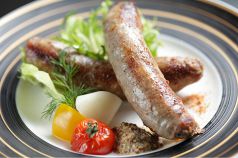 料理メニュー写真&nbsp;館澤渾身の一本！極太手作りソーセージ(すごく人気あります！)