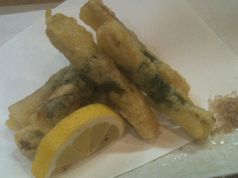 料理メニュー写真 太刀魚 梅しそ揚げ