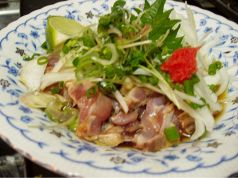 料理メニュー写真&nbsp;宮崎地鶏のタタキ