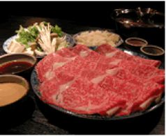 料理メニュー写真&nbsp;厳選国産霜降り牛のしゃぶしゃぶ食べ放題