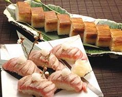 料理メニュー写真 炙りトロのにぎり寿司(2かん)