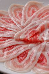料理メニュー写真 豚しゃぶ肉(京もち豚)