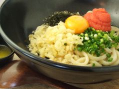 めんたいバターと玉子うどん