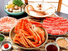 料理メニュー写真&nbsp;■□■　蟹＆牛＆豚　食べ放題　■□■野菜盛りもきしめんも食べ放題です。