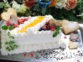 ウェディング２次会には特別ケーキもご用意