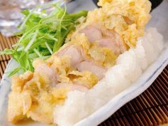 料理メニュー写真&nbsp;鶏天の“ぶっかけ”おろしポン酢