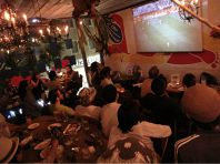 サッカー観戦