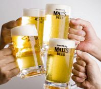 当然ですがビールは本物！