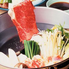 料理メニュー写真 牛しゃぶとキムチチゲ食べ放題