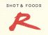アール R SHOT & FOODS ショット アンド フーズのロゴ