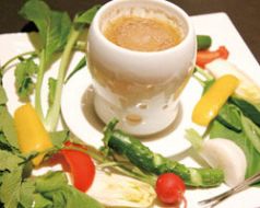料理メニュー写真 有機野菜のバーニャカウダー