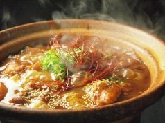 料理メニュー写真&nbsp;地鶏の土手煮（味噌煮込み）