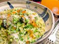 料理メニュー写真&nbsp;カキのクリームソース生海苔ゆず胡椒風味