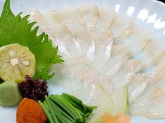 料理メニュー写真 活穴子薄造り