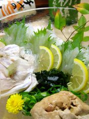 料理メニュー写真&nbsp;活きハギ薄造り