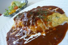 料理メニュー写真&nbsp;洋食屋さんのオムライス（サラダ・１ドリンク付）