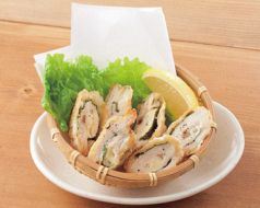 料理メニュー写真 国産若鶏のしそチーズ揚げ