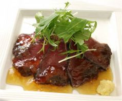 料理メニュー写真&nbsp;かつおの和風カルパッチョ/トロサーモンの刺身/たこぽん