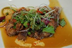 料理メニュー写真 日向赤どり タイ風唐揚