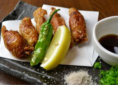 料理メニュー写真 鶏皮揚げギョウザ