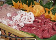 料理メニュー写真 鶏肉、豚ロース