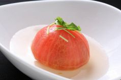 料理メニュー写真&nbsp;まるごと　完熟トマト。