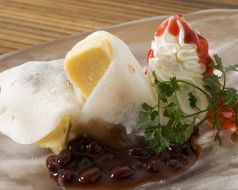 料理メニュー写真 雪見かまくらチーズケーキ