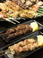 料理メニュー写真&nbsp;とりもも/ねぎま/とり皮/ぼんじり/しいたけ/せせり/砂肝