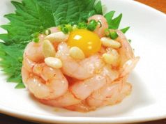 料理メニュー写真 甘えびのユッケ