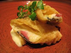 料理メニュー写真&nbsp;穴子とチーズのとろり湯葉揚げ