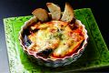 料理メニュー写真&nbsp;ナスとエリンギのトマトチーズ焼き