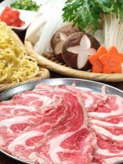 料理メニュー写真 ラムしゃぶ野菜付