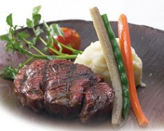 料理メニュー写真&nbsp;黒毛和牛肉　ヒレステーキ　120g