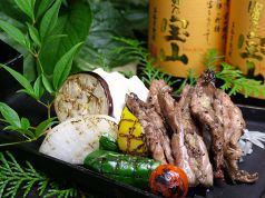 料理メニュー写真&nbsp;伊予朝引き鶏のせせり炭火焼き