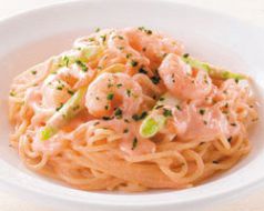 料理メニュー写真&nbsp;えび・アスパラのクリーム明太子