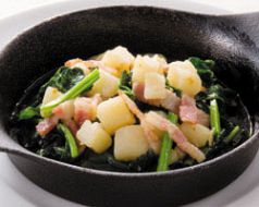 料理メニュー写真&nbsp;ほうれん草・ベーコンのガーリックソテー