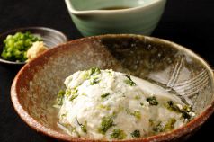 料理メニュー写真&nbsp;あおさ海苔が入ったウメェ～手作り豆腐