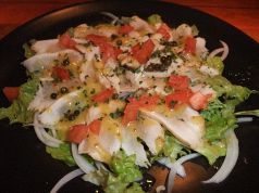料理メニュー写真&nbsp;地鶏のたたきカルパッチョ風