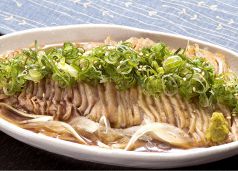 料理メニュー写真&nbsp;親鶏ももタタキ（しょうがにんにくor柚子胡椒）