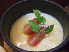 料理メニュー写真&nbsp;豆乳プリン黒蜜掛け