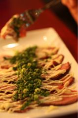 料理メニュー写真&nbsp;ローストビーフのカルパッチョ（ネギネギ）