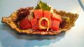 料理メニュー写真&nbsp;サーモン刺身/あじのたたき/くじらベーコン